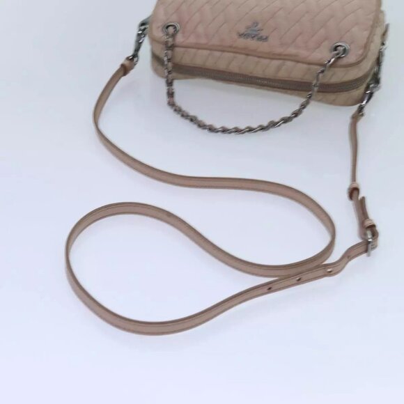 PRADA Quilted Hand Bag Nylon 2way Pink Auth - Picture 9 of 16